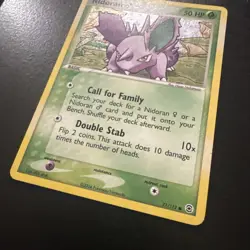 Pokemon TCG 71/112 Nidoran FireRed and LeafGreen Reverse Holo - Image 3