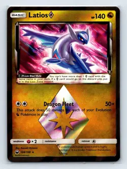 Pokemon Celestial Storm Latios Prism Star 108/168 Holo Rare LP - Image 1