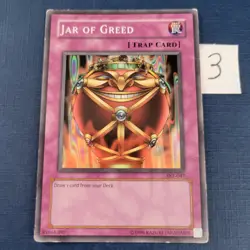 Yu-Gi-Oh! Jar of Greed SKE-047 Moderately/Heavily Played *FREE SHIPPING* - Image 1