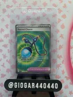 Pokemon TCG Sacred Charm 122/094 Phantasmal Flames- Full Art- Pack Fresh NM/M - Image 1