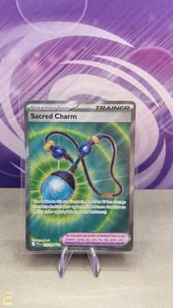 Sacred Charm 122/094 Full Art Phantasmal Flames 2025 - Pokemon Card TCG (NM) - Image 1