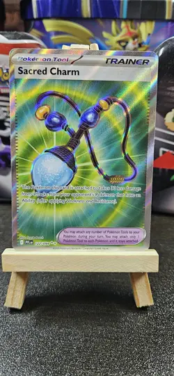 Sacred Charm 122/094 NM / M Full Art Holo Trainer Phantasmal Flames Pokemon TCG - Image 1