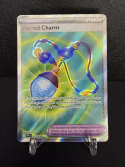 Pokemon TCG Sacred Charm 122/094 Me02: Phantasmal Flames Full Art Holo NM/M - Image 1