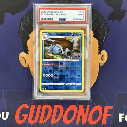 PSA 9 MINT 2022 Pokemon Go BLASTOISE #017 Reverse Holo Foil Rare - Image 1