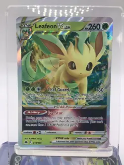 Pokemon TCG Leafeon VSTAR Crown Zenith Holo Ultra Rare Card 14/159 - Image 1