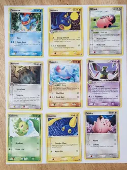 Pokemon EX UNSEEN FORCES -- 39 NICE CONDITION NON'HOLO CARDS WITH 3 RARES - Image 1