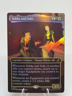 Sokka and Suki (Borderless) FOIL X1 TLE MTG Avatar Eternal FB3 - Image 1