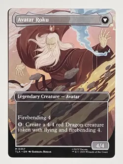 The Legend of Roku - MINT Borderless 357 Avatar TLA MTG Mythic Regular NM - Image 2