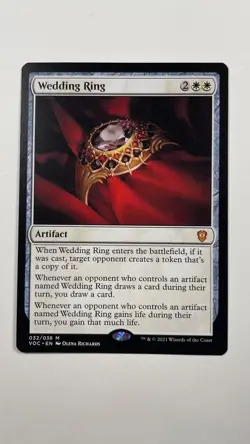 MTG Innistrad Crimson Vow Commander Wedding Ring 032/038 - Image 1
