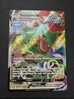 Pokemon TCG Rayquaza VMAX Holo Ultra Rare Card Crown Zenith 101/159 - Image 1