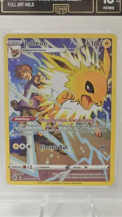 Pokemon TCG Jolteon TG04 Full Art Holo Gem Mint 10 | Brilliant Stars - Image 2