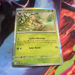 Pokemon Leafeon 005/131 Sv: Prismatic Evolutions Rare Holo Promo - Image 1