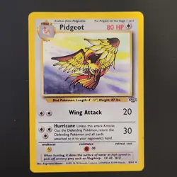 Pokemon Pidgeot 08/64 Jungle Holo Rare Unlimited 80 HP English 1999 TCG - Image 1