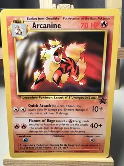 Arcanine #6 - NON-HOLO RARE - Black Star Promo - WOTC POKEMON CARD - NM/LP - Image 3
