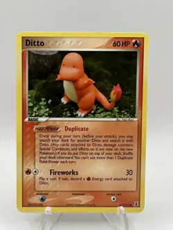 Ditto (Charmander) 61/113 EX Delta Species 2005 Non-Holo Common Pokemon TCG - NM - Image 1