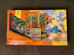 Pokemon Reshiram And Charizard GX Premium Collection Sealed Box Sword And Shield - Image 1