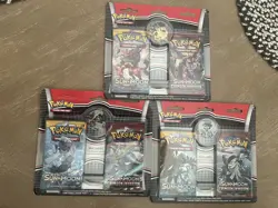 X3 Pokemon TCG Sun & Moon Booster Blister 2 Packs W/Pins New Sealed - Image 1