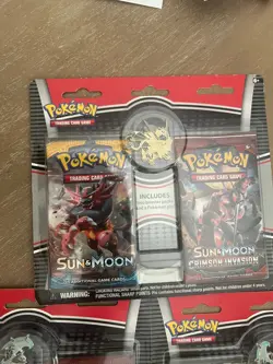 X3 Pokemon TCG Sun & Moon Booster Blister 2 Packs W/Pins New Sealed - Image 4