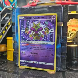 Radiant Alakazam Silver Tempest Ultra Rare Pokemon TCG 059/195 Sword & Shield - Image 2