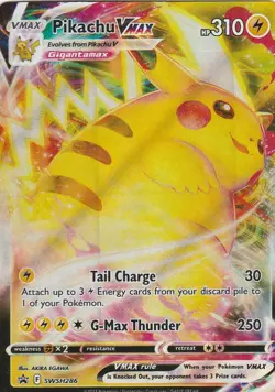 PIKACHU VMAX Pokemon TCG Sword & Shield Promo SWSH286 Holo Rare 2023 - Image 5