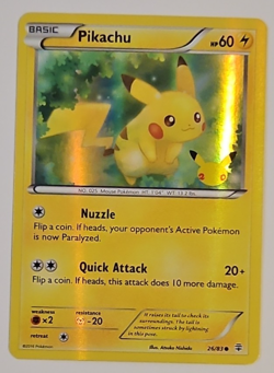 Pikachu 26/83 Holo Promo 20th Anniversary Stamped Pokemon - Pokemon TCG Card - Image 3
