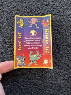 POKEMON Trading Card Game TGC Promo Item FLIP/FOLDING CARD Gameboy Color - MP - Image 3