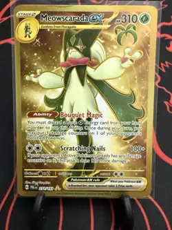 Meowscarada ex 271/193 Paldea Evolved Full Art Gold Secret Rare Pokemon Card New - Image 1