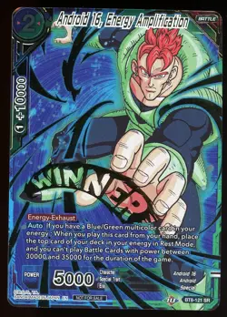 Android 16 Energy Amplification Winner Gold Stamped Dragon Ball Super Card LP - Image 1
