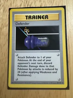 Defender 80/102 Shadowless Base Set Pokemon Card - Image 1