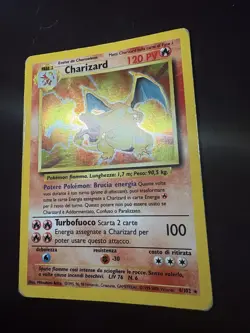 Carta Pokemon Charizard Set Base 4/102 Holo Rare ITA vintage 1999 - Image 1