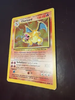 Carta Pokemon Charizard Set Base 4/102 Holo Rare ITA vintage 1999 - Image 2