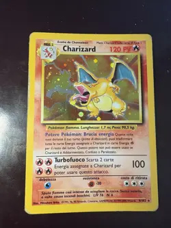 Carta Pokemon Charizard Set Base 4/102 Holo Rare ITA vintage 1999 - Image 3