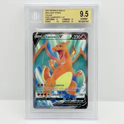 CARTA POKEMON CARD CHARIZARD V 153/172 - ASTRI LUCENTI - ITA - BECKETT / BGS 9,5 - Image 1