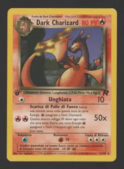 Dark Charizard Prima Edizione Team Rocket 21/82 ITA - Carta Pokemon Rara - Image 1