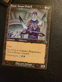 Dimir House Guard Retro Frame Ravnica Remastered MTG Magic Skeleton Transmute LP - Image 1