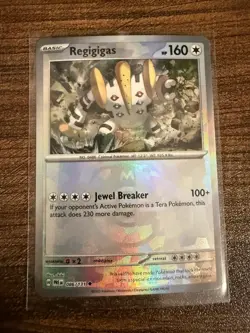 Regigigas 086/131 (Masterball) Pokemon Card - Near Mint - Prismatic Evolutions - Image 1