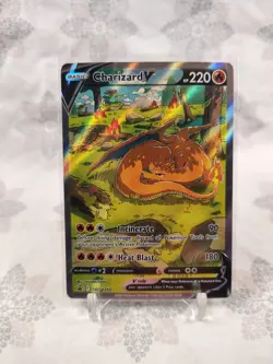 Pokemon Card - Charizard V SWSH260 Sword and Shield Illustration Promo LP - Image 1