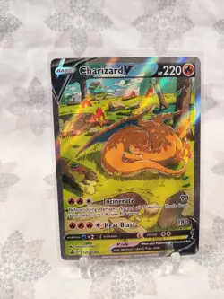 Pokemon Card - Charizard V SWSH260 Sword and Shield Illustration Promo LP - Image 2