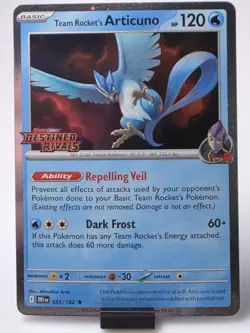 Pokemon Team Rocket’s Articuno Destined Rivals Stamped Best Buy Promo 051/182 NM - Image 1