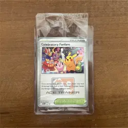 Pokemon Ace Trainer 2025 Sealed Promo Pack Celebratory Fanfare Pikachu - Image 1