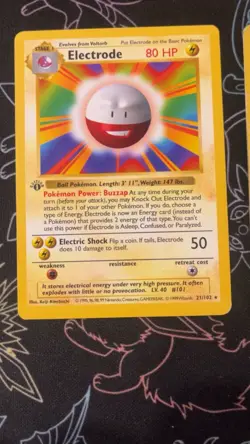 1999 Pokemon Shadowless 1st Edition Base Set Ivysaur 30/102 Kadabda Electrode - Image 4