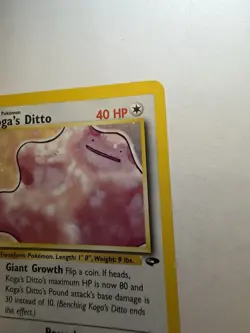 Pokemon TCG Koga's Ditto Gym Challenge 10/132 Holo Rare 2000 40 HP - Image 5