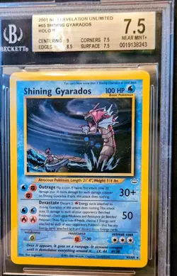 Pokemon Shining Gyarados BGS 7.5 Fresh From Grading - Image 1