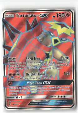 Pokemon Turtonator GX (Full Art) Ultra Rare SM - Guardians Rising 131/145 - Image 1