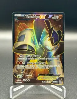 Pokemon TCG Terrakion EX Full Art 121/124 Dragons Exalted MP/HP Free Shipping - Image 1