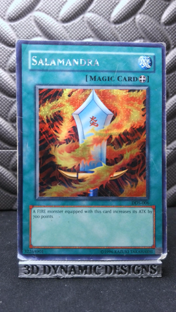 | Yugioh Salamandra DDS-006 Secret Rare Dark Duel Stories Promo DMG 🔥 | - Image 1
