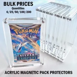 Booster Pack Protector Case - Acrylic Magnetic Display for Pokemon MTG Yu-Gi-Oh - Image 1