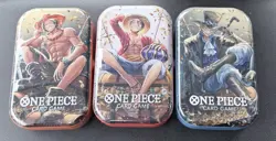 ONE PIECE CARD GAME - TIN PACK SET VOL. 2 (TS-02, OP13) x 3 READY TO SHIP - Image 1