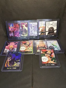 One Piece Tcg Holo Don !! Cards Mix Lot See Pictures Big Lot! - Image 1