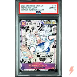 PSA 10 Monkey D. Luffy (Manga Alt Art) OP05-119 SEC - ONE PIECE Japanese 2023 - Image 1